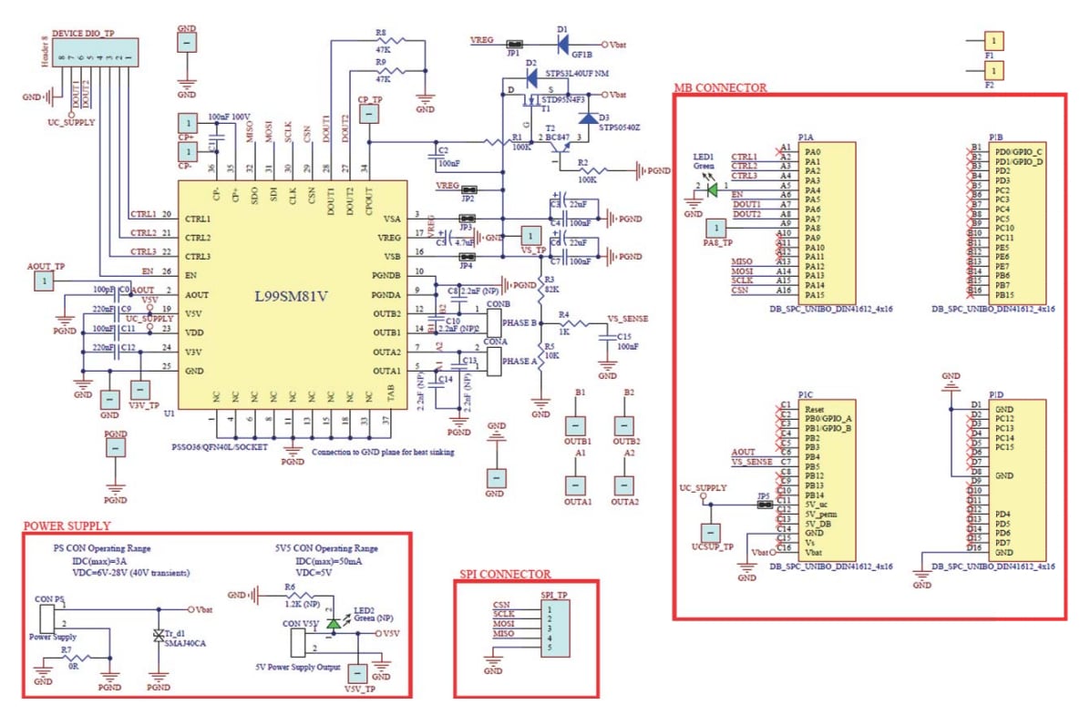 Schematic - STMicroelectronics EVAL-L99SM81V Evaluation Board